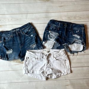 Girls size 00 jeans shorts 3 pack